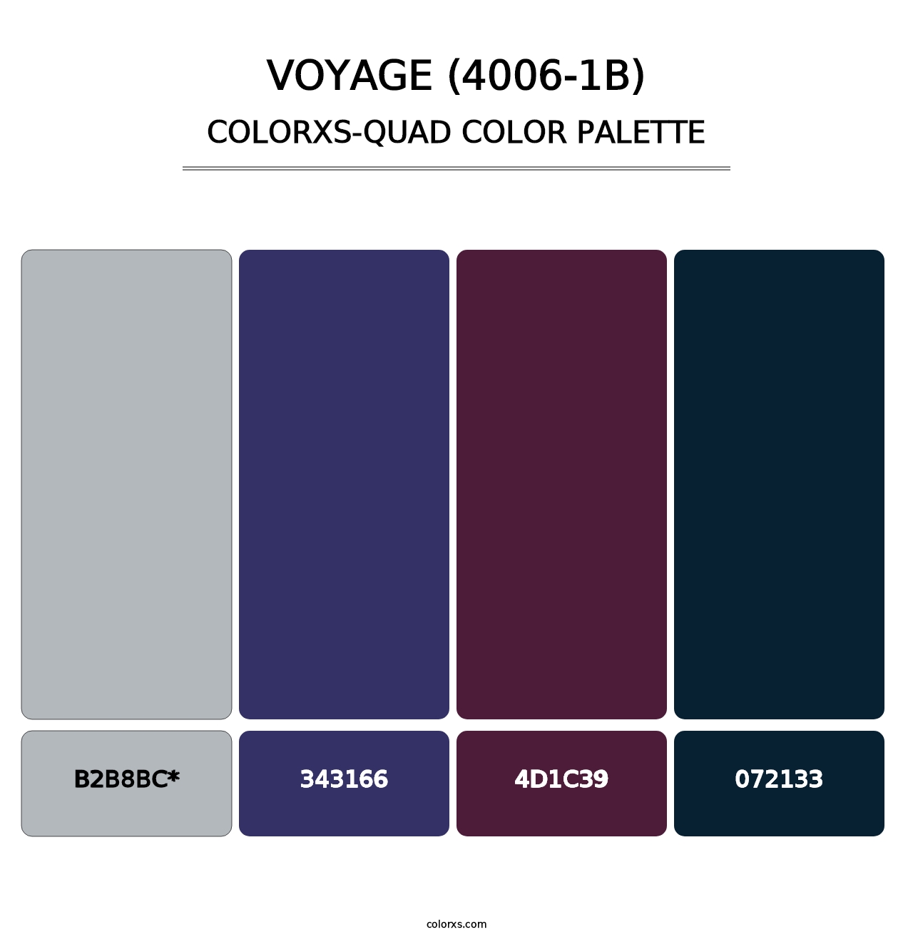 Voyage (4006-1B) - Colorxs Quad Palette