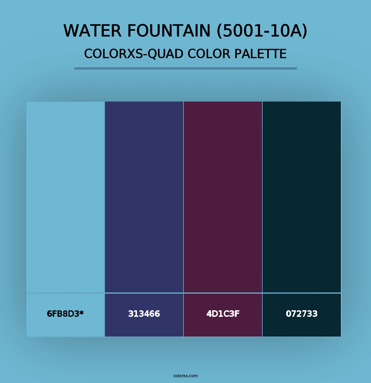 Water Fountain (5001-10A) - Colorxs Quad Palette