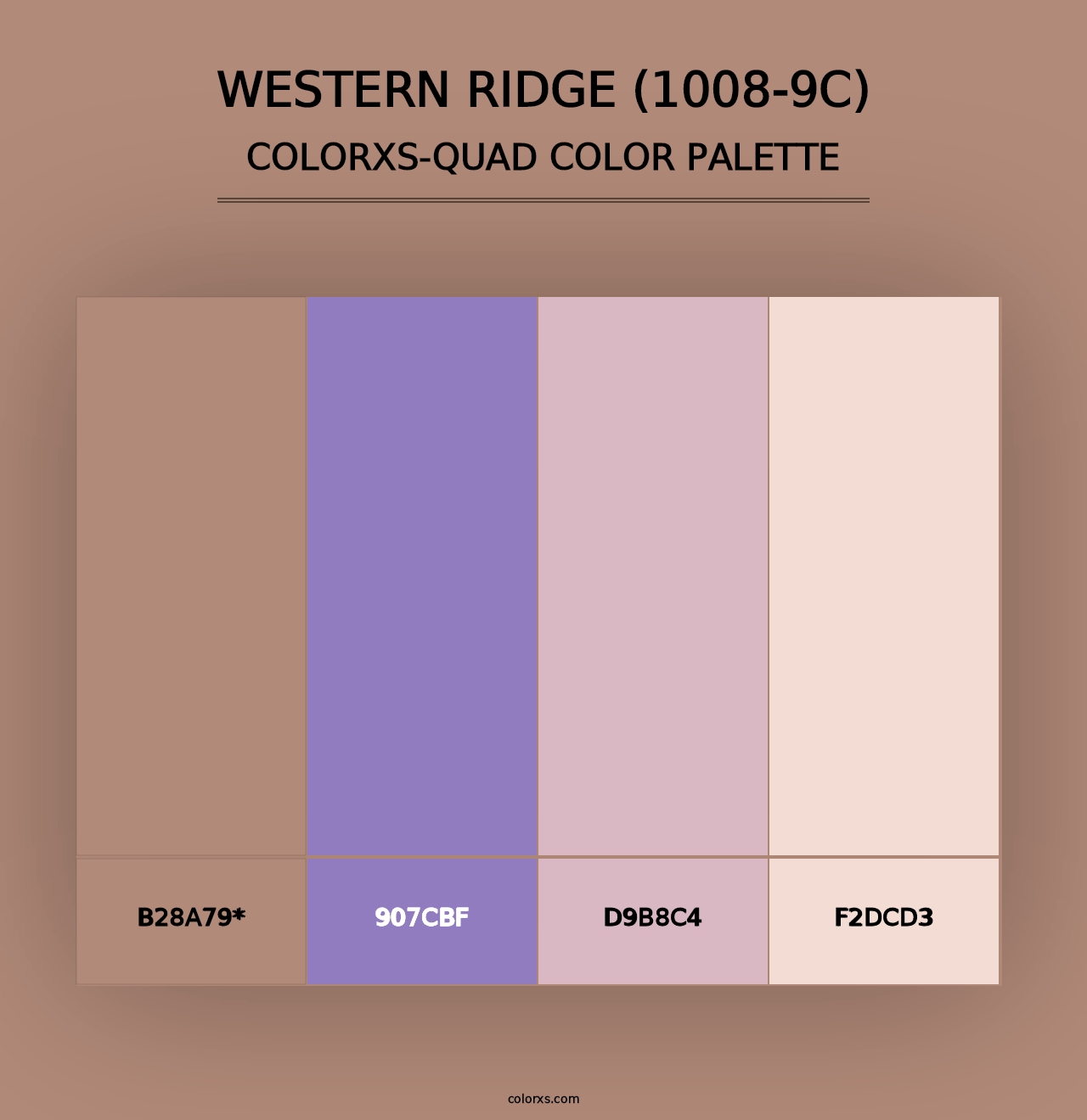 Western Ridge (1008-9C) - Colorxs Quad Palette