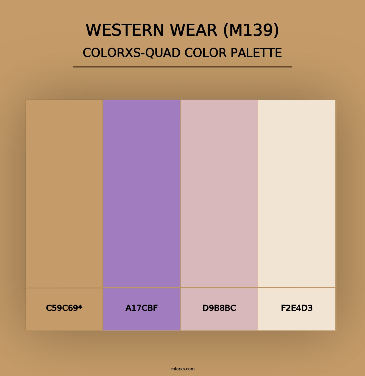 Western Wear (M139) - Colorxs Quad Palette