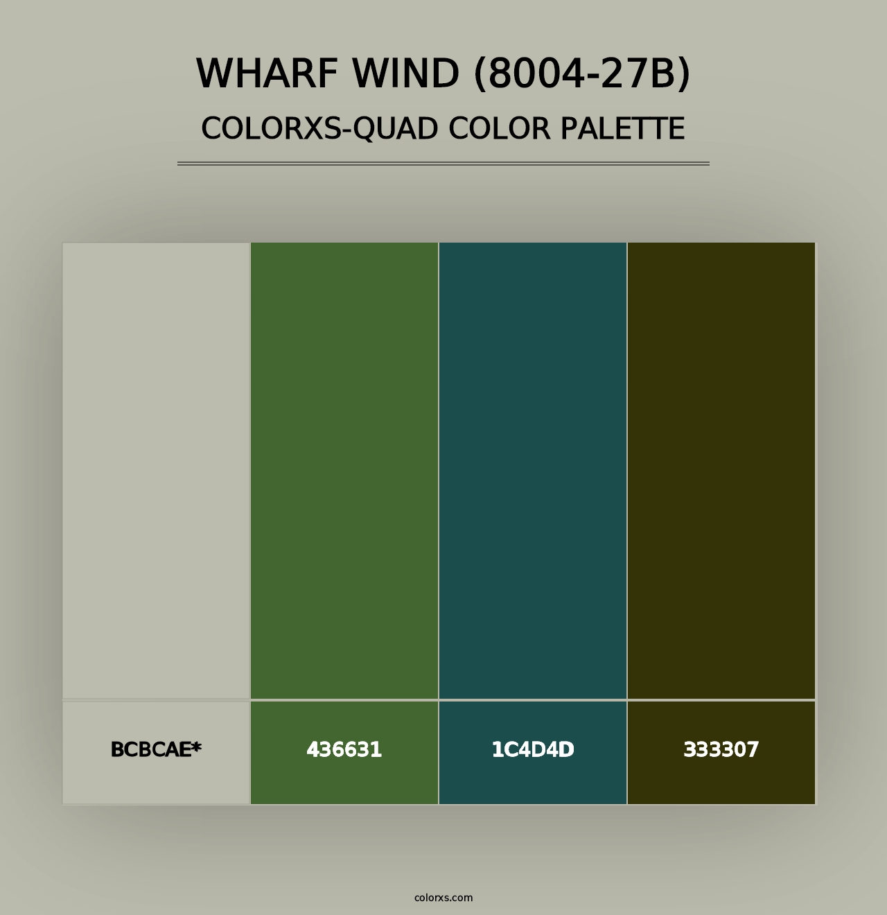 Wharf Wind (8004-27B) - Colorxs Quad Palette