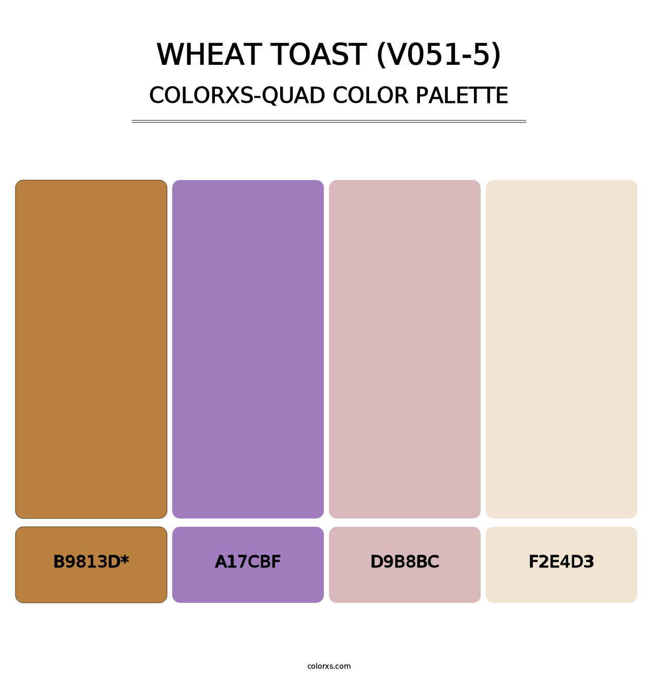 Wheat Toast (V051-5) - Colorxs Quad Palette