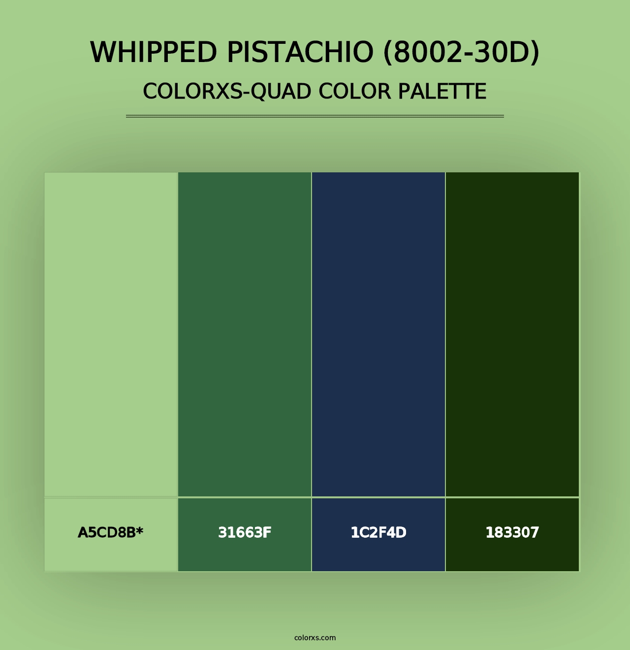 Whipped Pistachio (8002-30D) - Colorxs Quad Palette