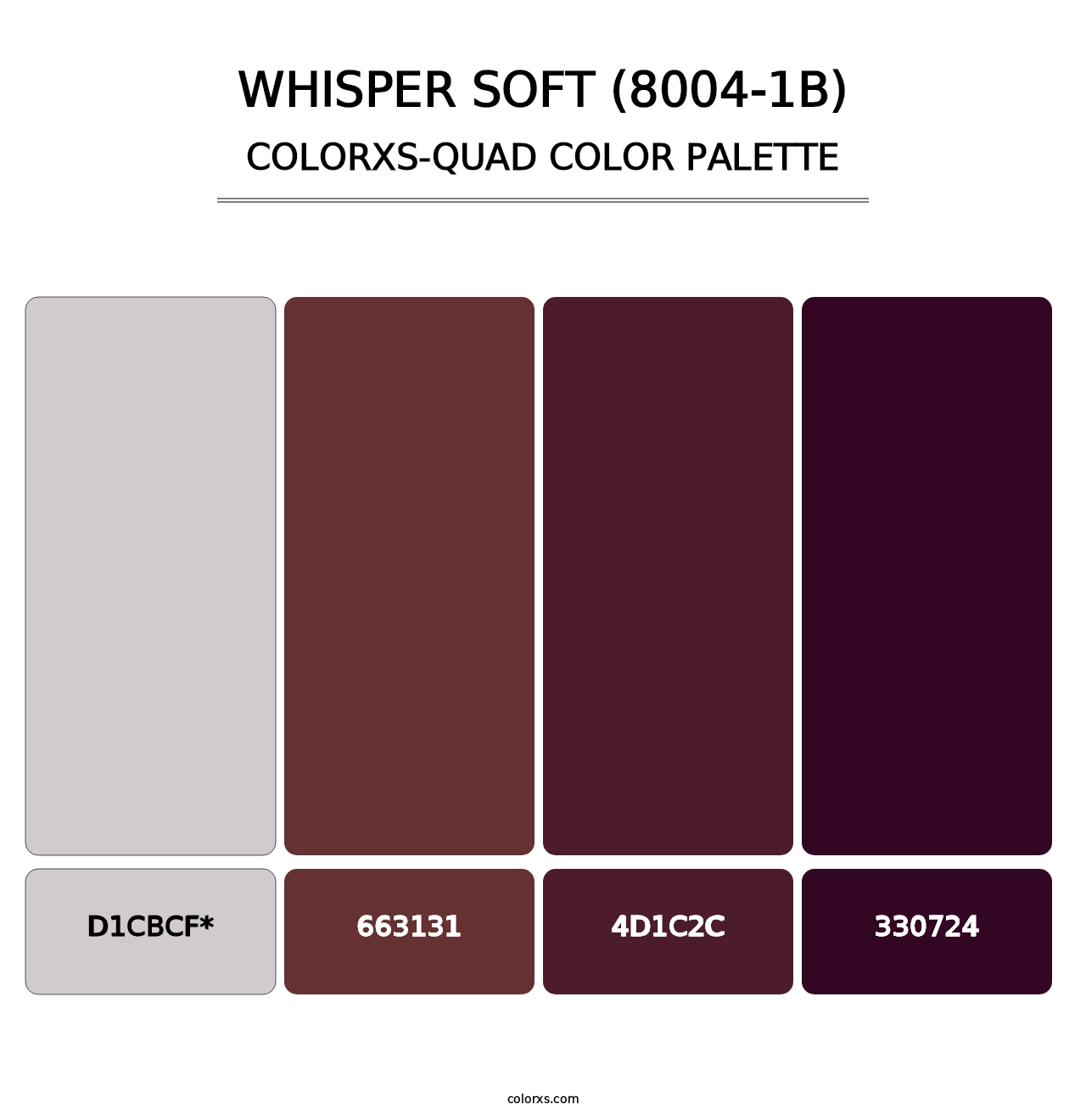 Whisper Soft (8004-1B) - Colorxs Quad Palette