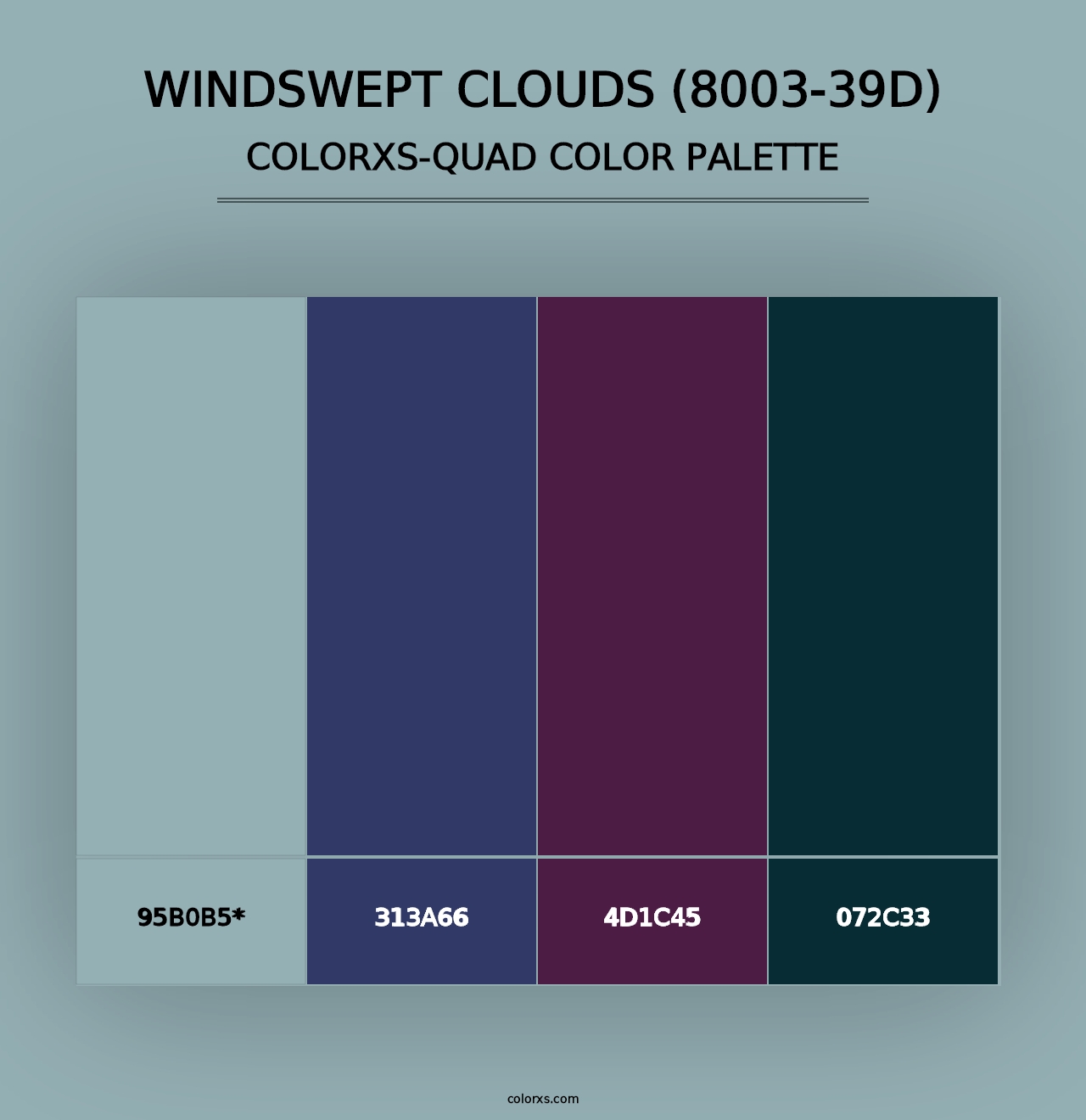 Windswept Clouds (8003-39D) - Colorxs Quad Palette