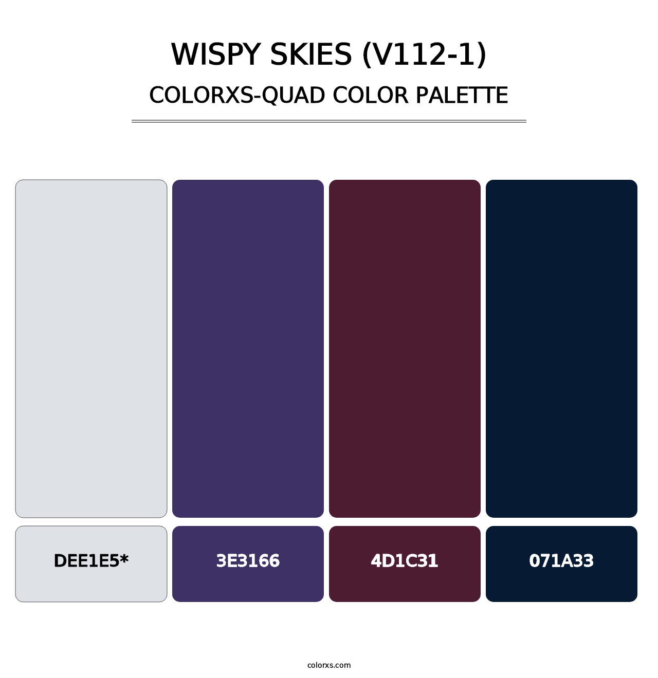 Wispy Skies (V112-1) - Colorxs Quad Palette