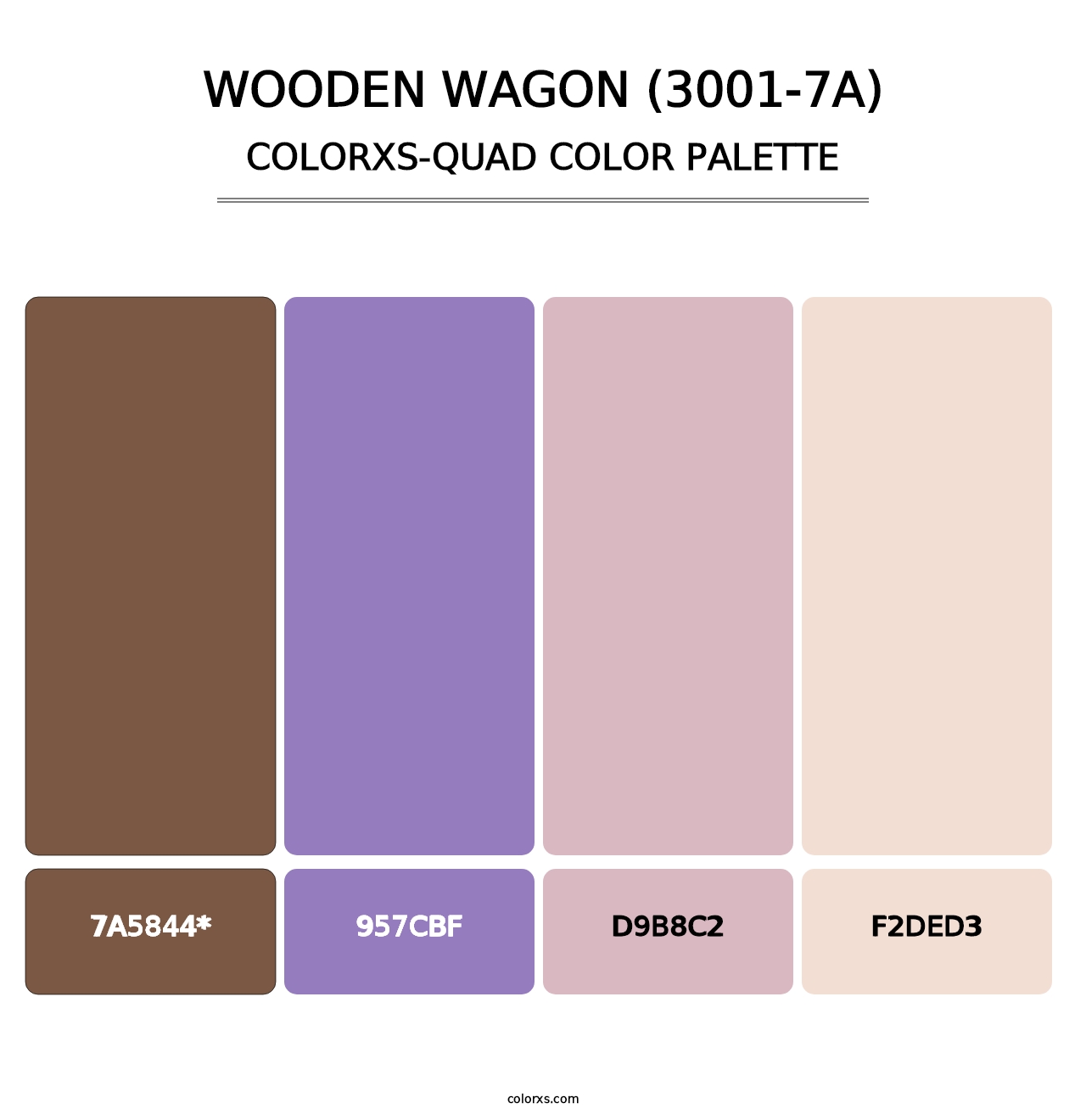 Wooden Wagon (3001-7A) - Colorxs Quad Palette