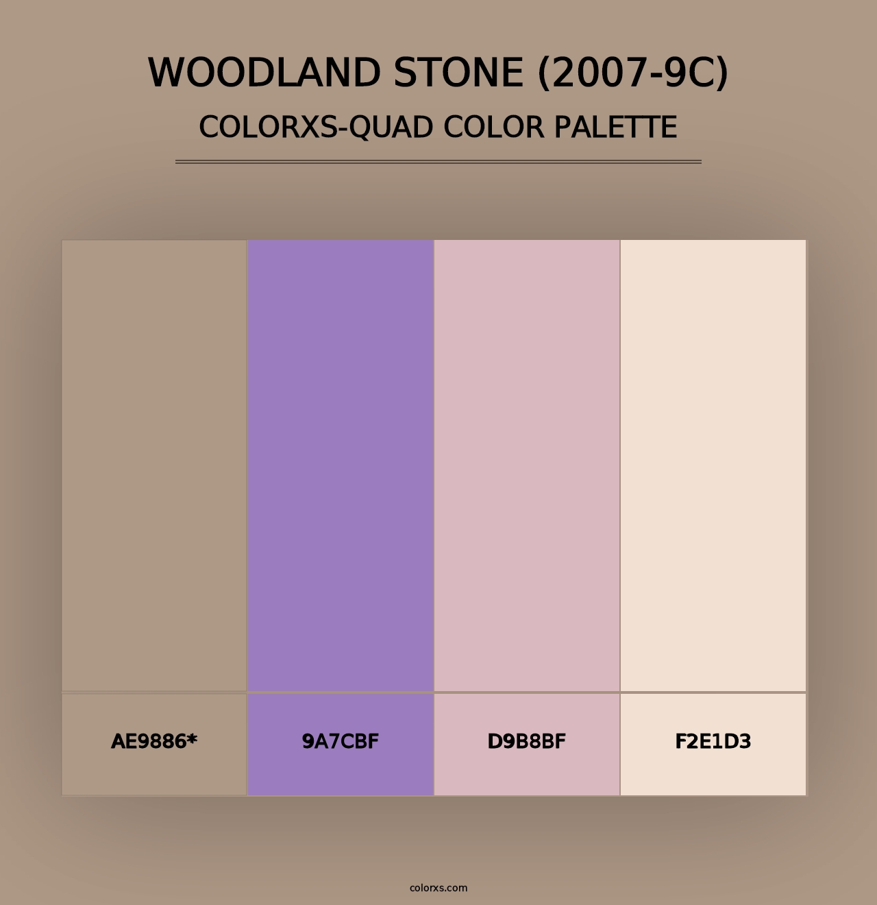 Woodland Stone (2007-9C) - Colorxs Quad Palette