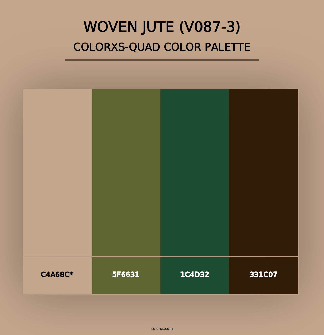 Woven Jute (V087-3) - Colorxs Quad Palette