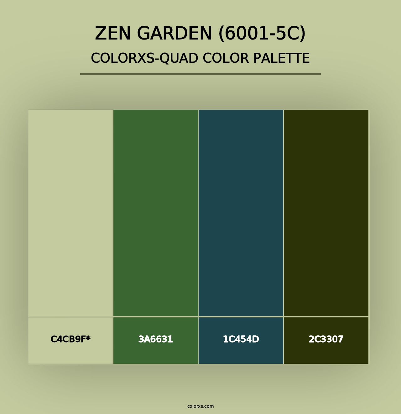 Zen Garden (6001-5C) - Colorxs Quad Palette