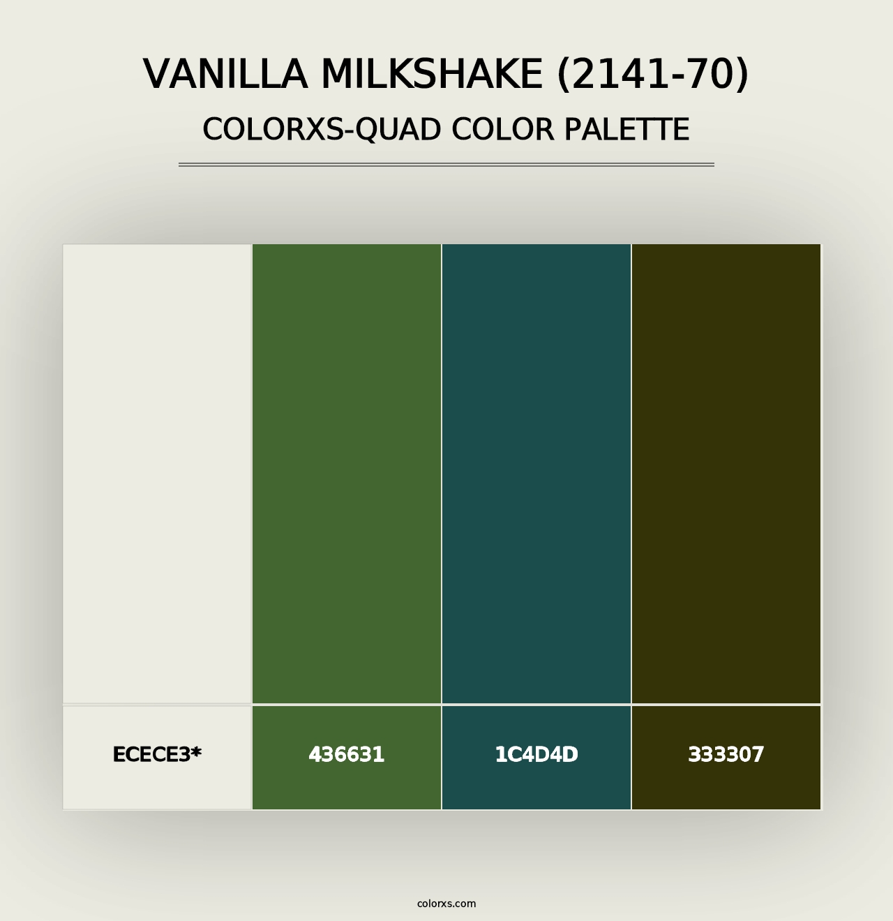 Vanilla Milkshake (2141-70) - Colorxs Quad Palette