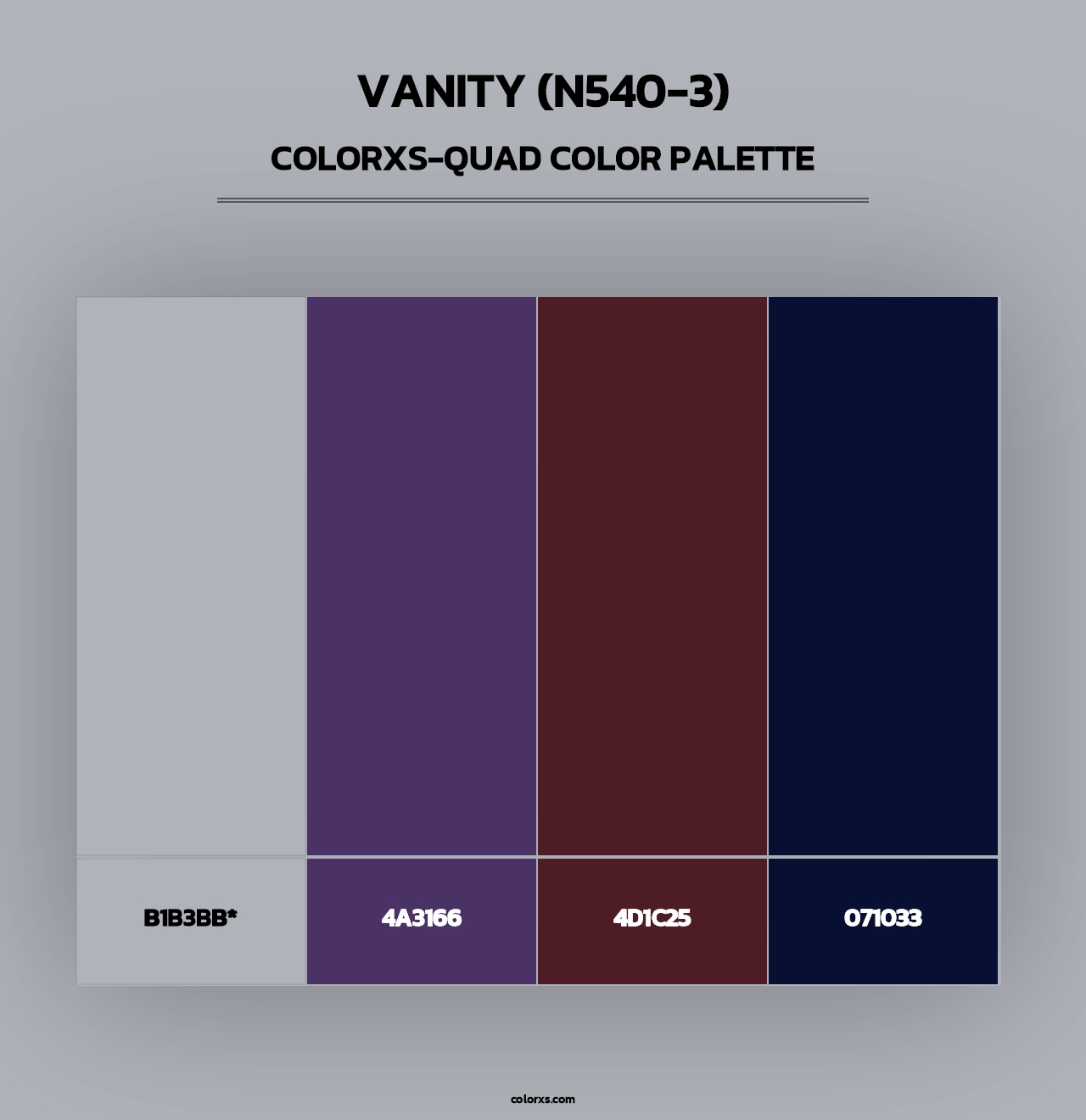 Vanity (N540-3) - Colorxs Quad Palette