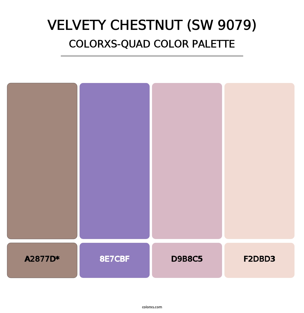 Velvety Chestnut (SW 9079) - Colorxs Quad Palette