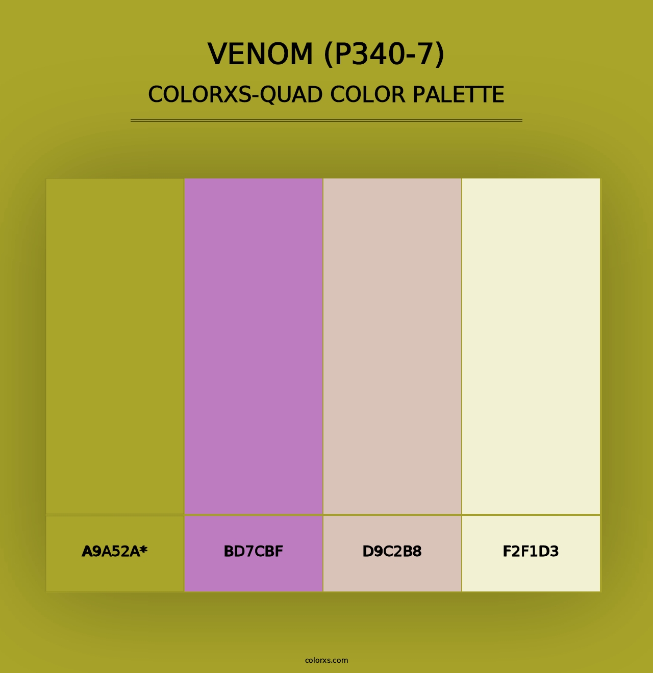 Venom (P340-7) - Colorxs Quad Palette