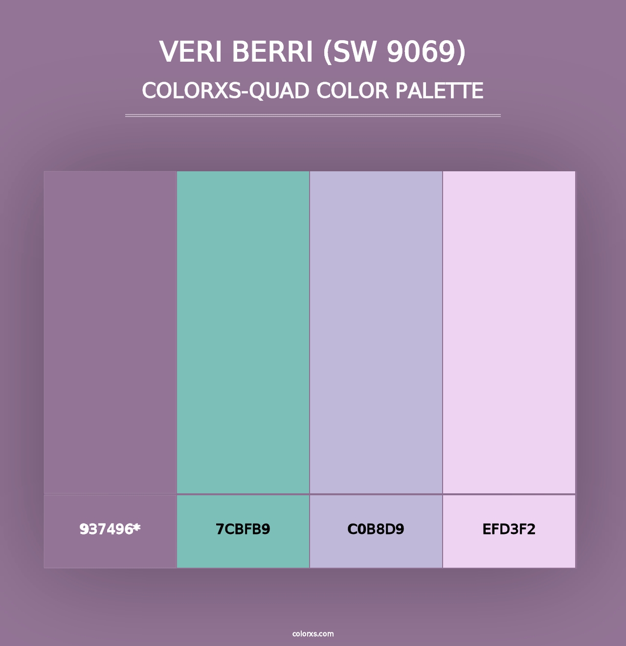 Veri Berri (SW 9069) - Colorxs Quad Palette