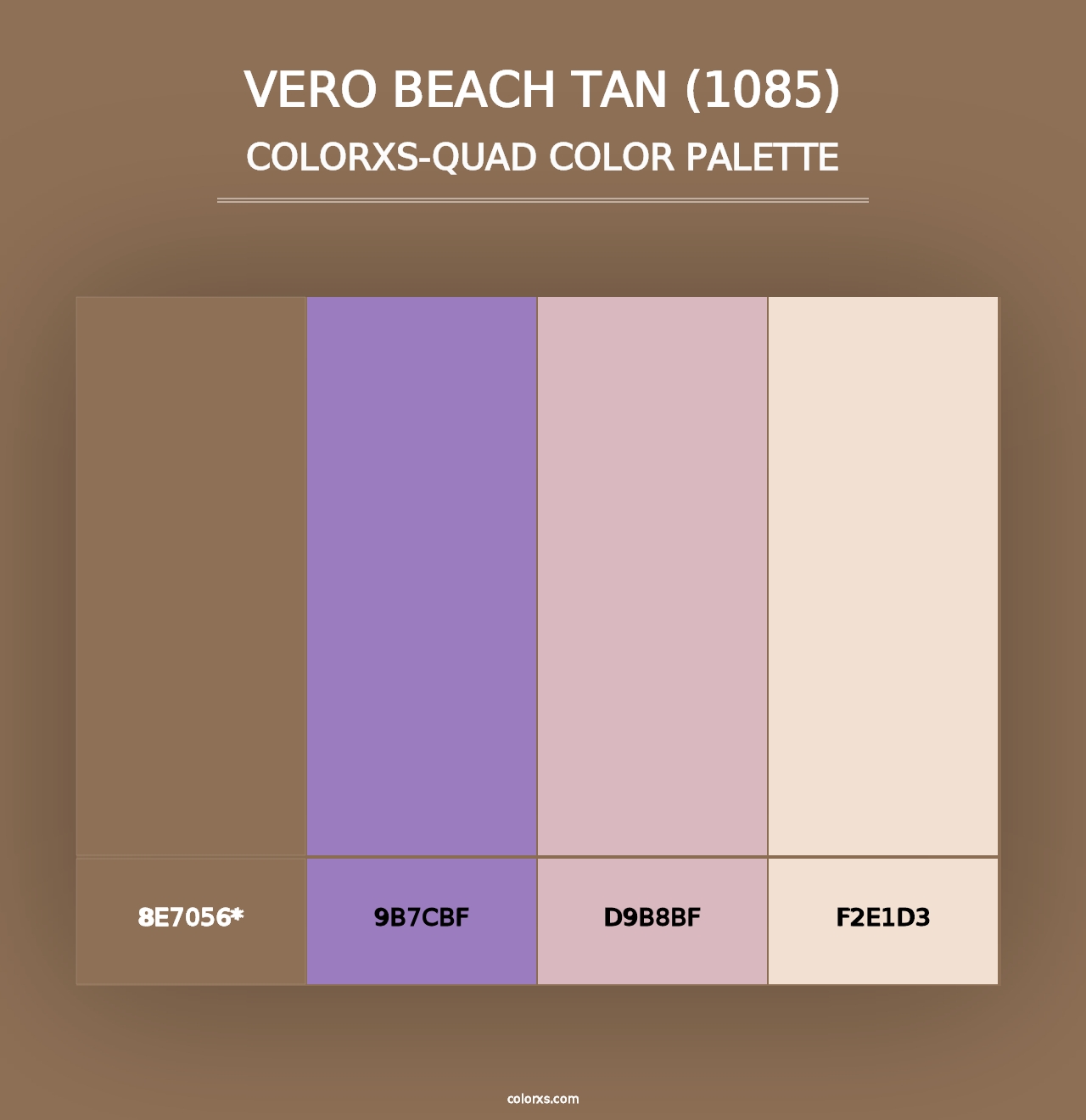 Vero Beach Tan (1085) - Colorxs Quad Palette