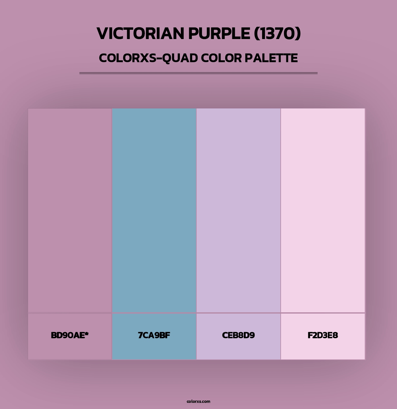 Victorian Purple (1370) - Colorxs Quad Palette