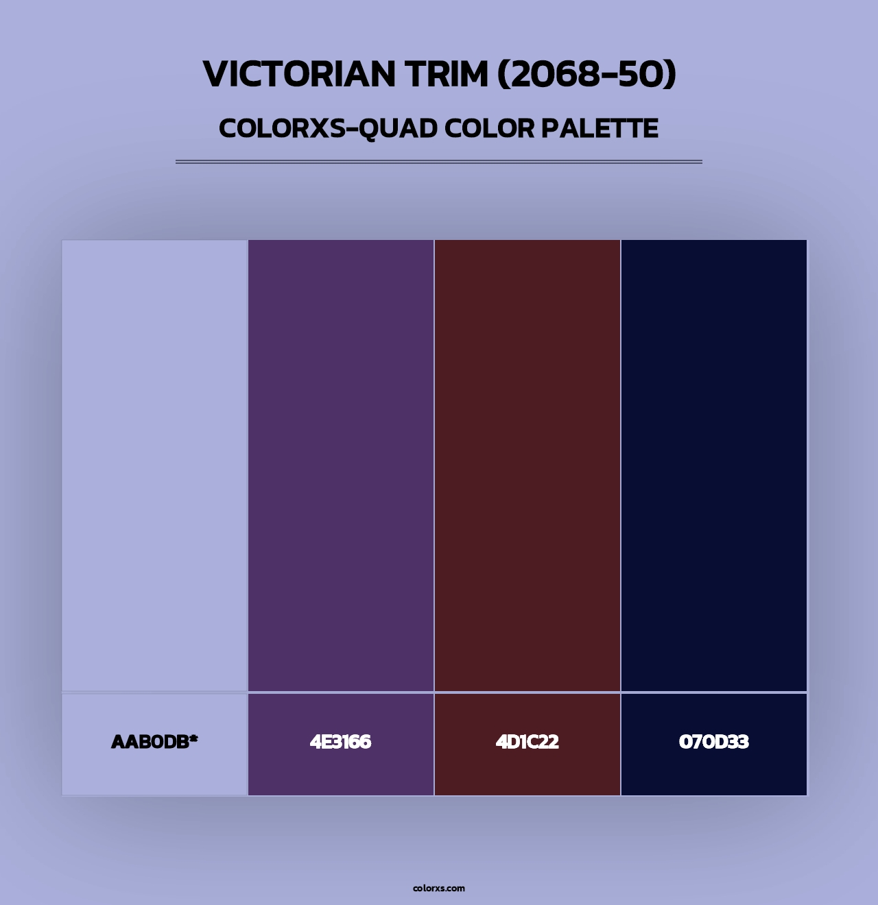 Victorian Trim (2068-50) - Colorxs Quad Palette