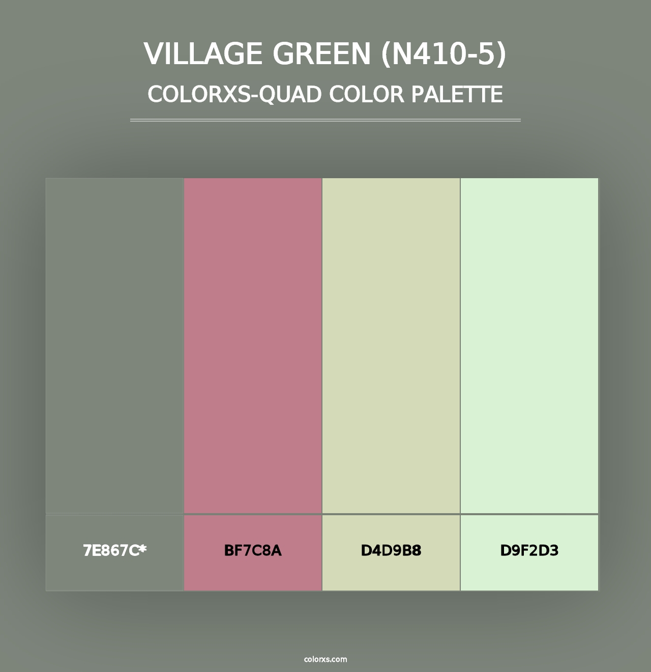 Village Green (N410-5) - Colorxs Quad Palette