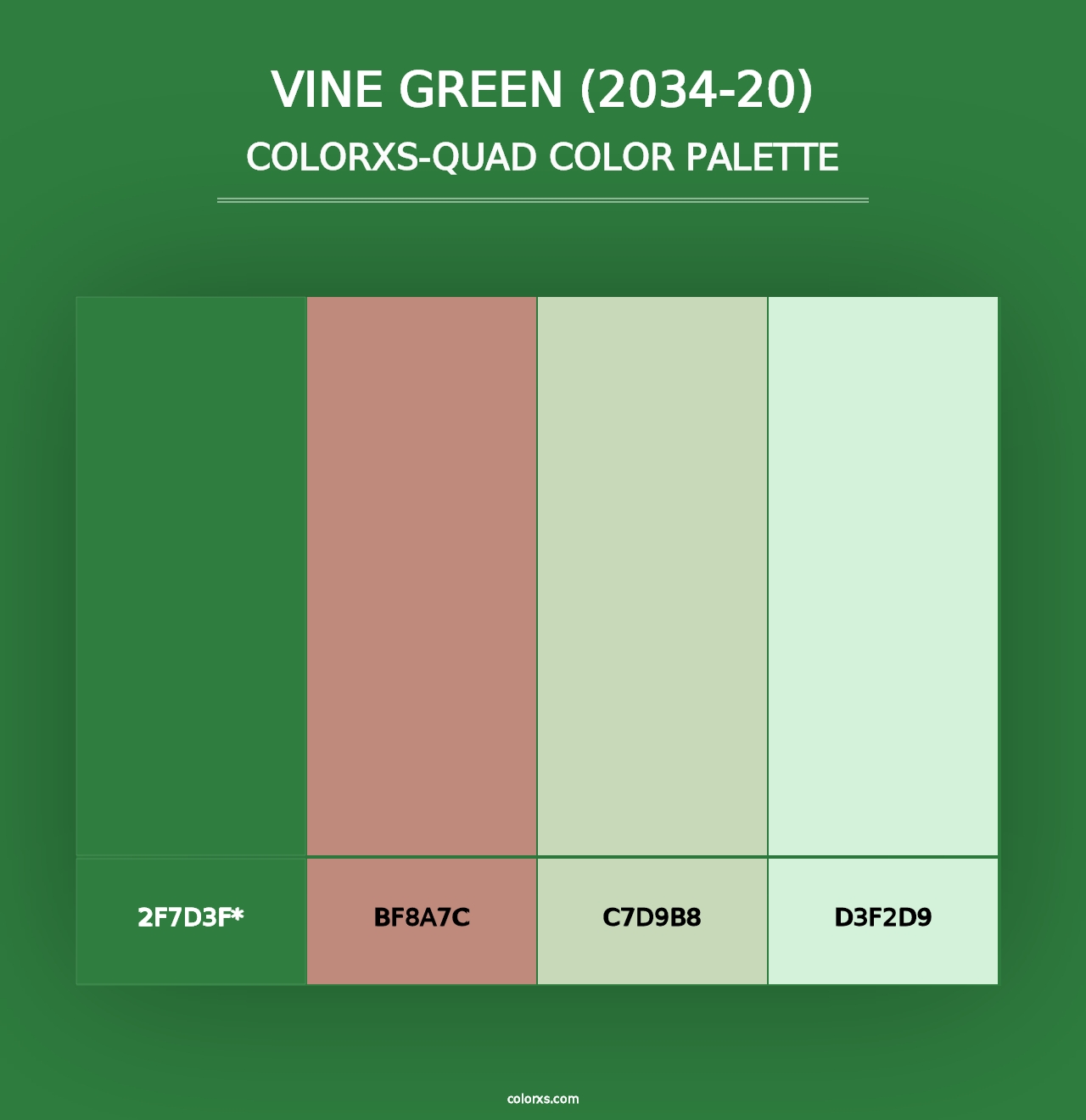 Vine Green (2034-20) - Colorxs Quad Palette