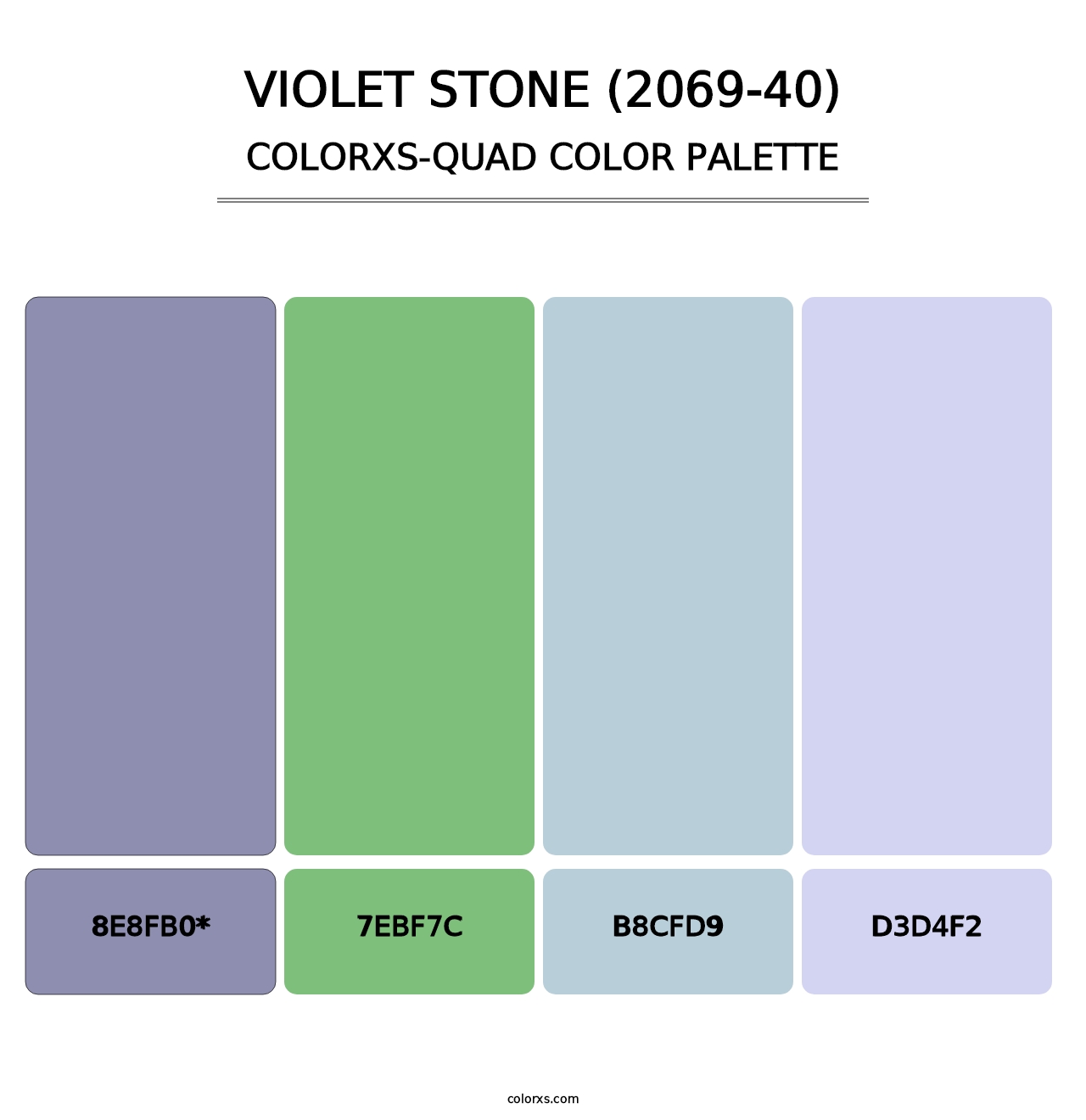 Violet Stone (2069-40) - Colorxs Quad Palette