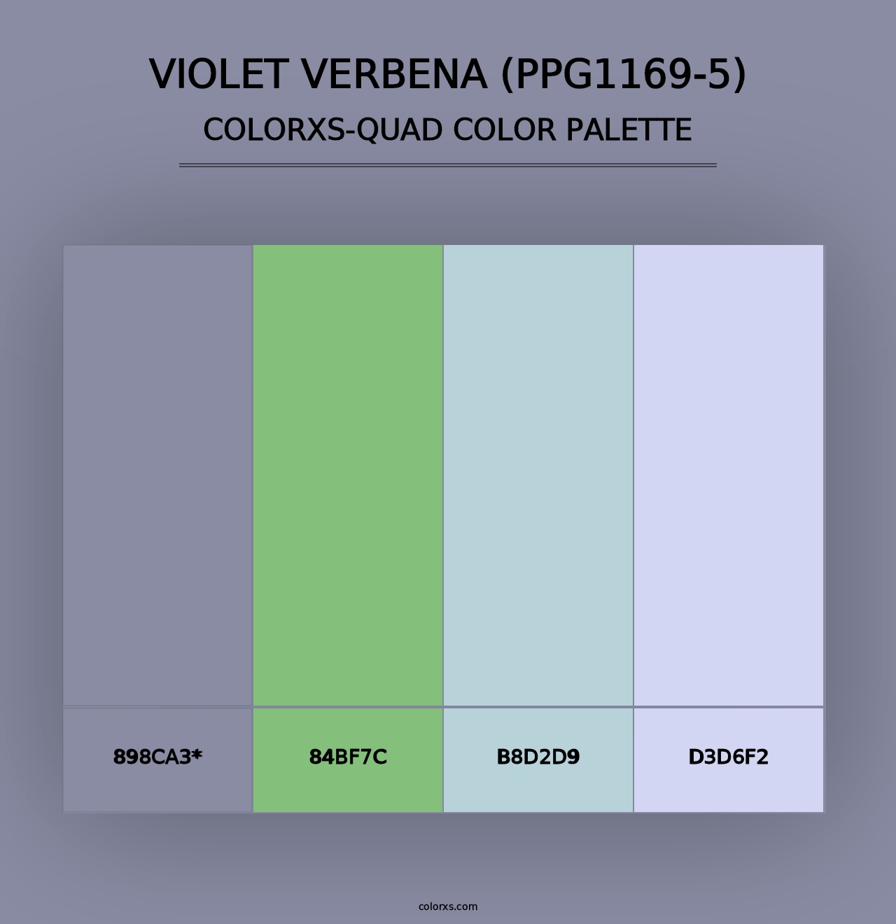 Violet Verbena (PPG1169-5) - Colorxs Quad Palette