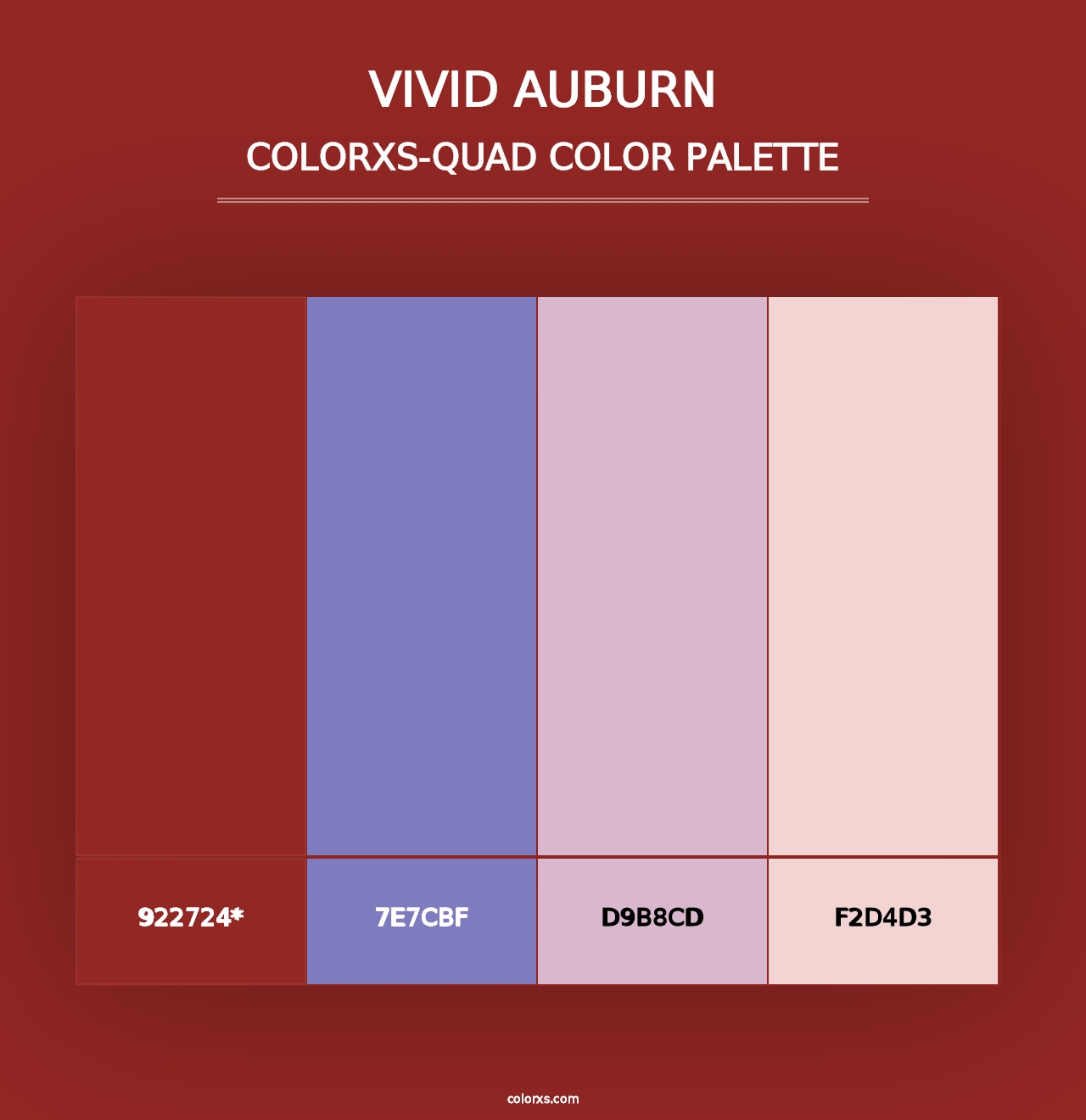 Vivid Auburn - Colorxs Quad Palette