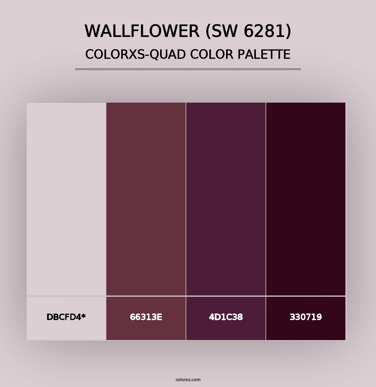 Wallflower (SW 6281) - Colorxs Quad Palette