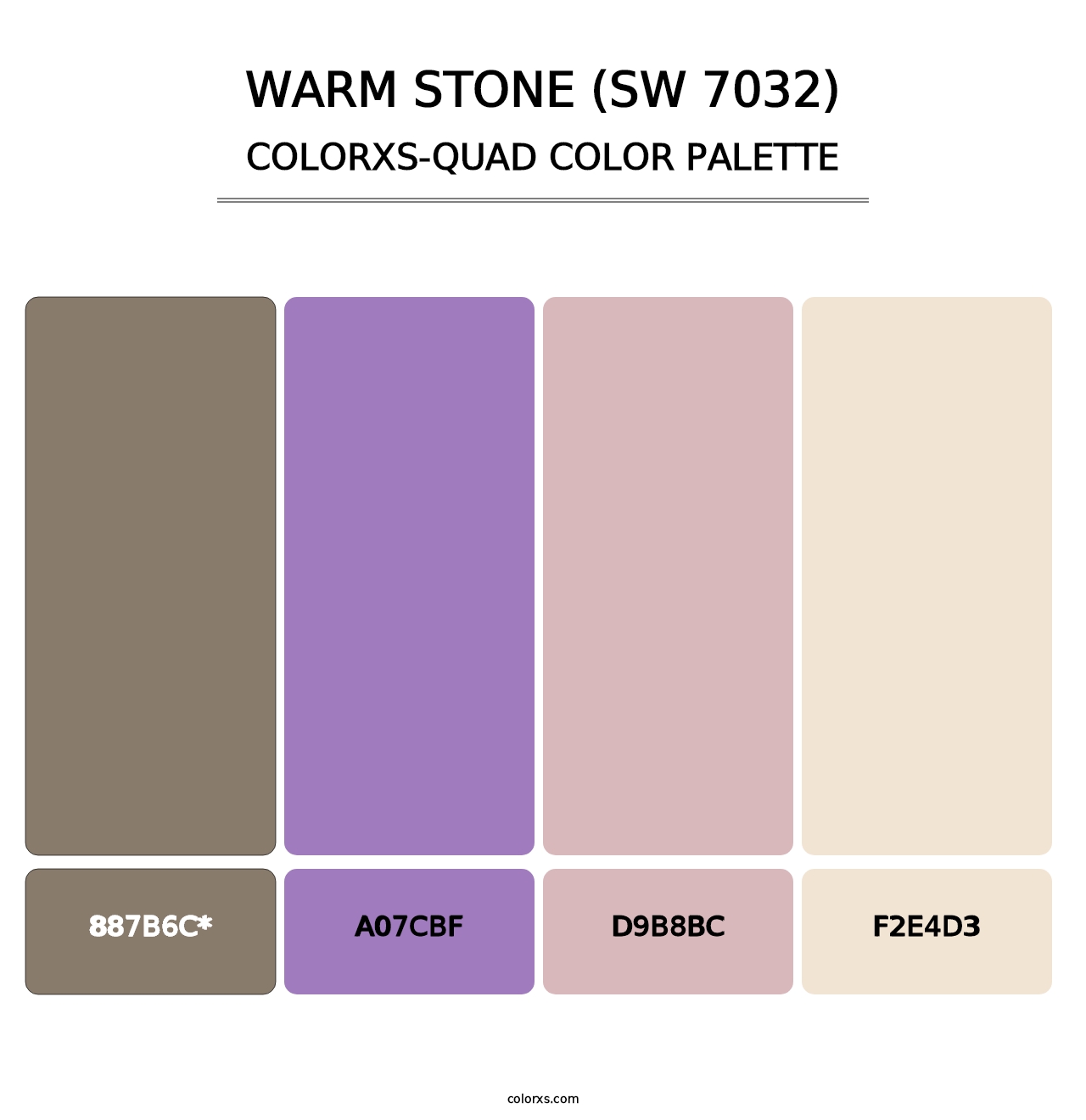 Warm Stone (SW 7032) - Colorxs Quad Palette