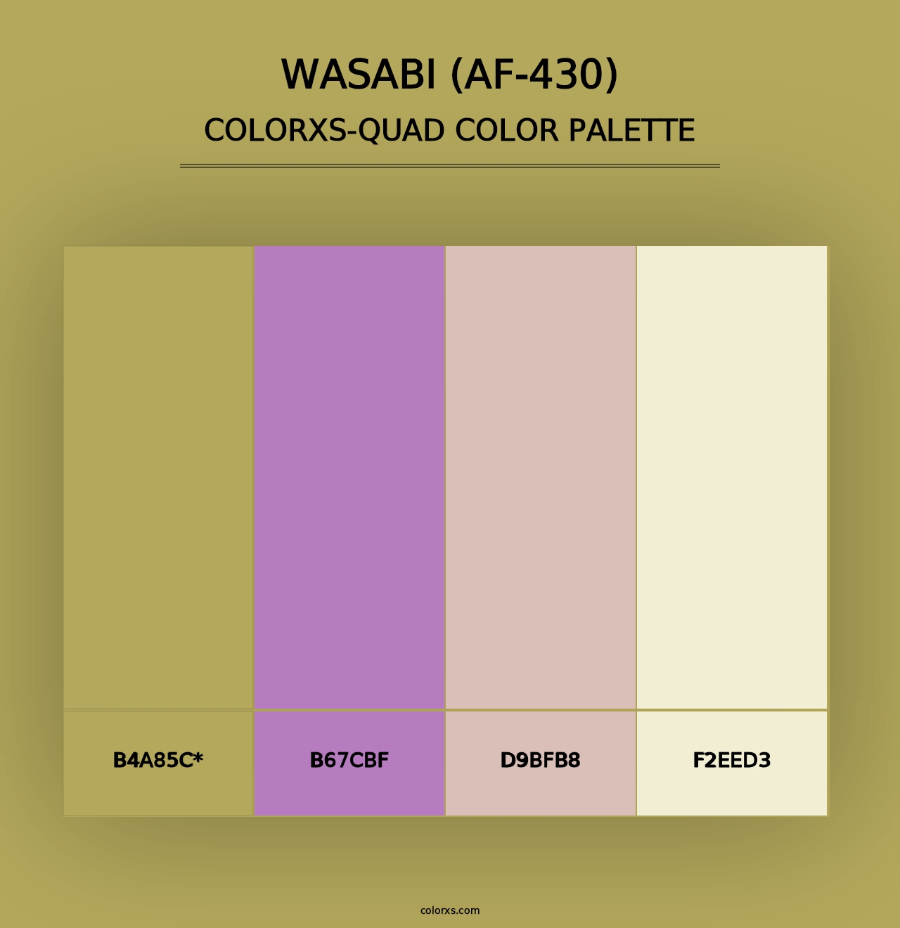 Wasabi (AF-430) - Colorxs Quad Palette