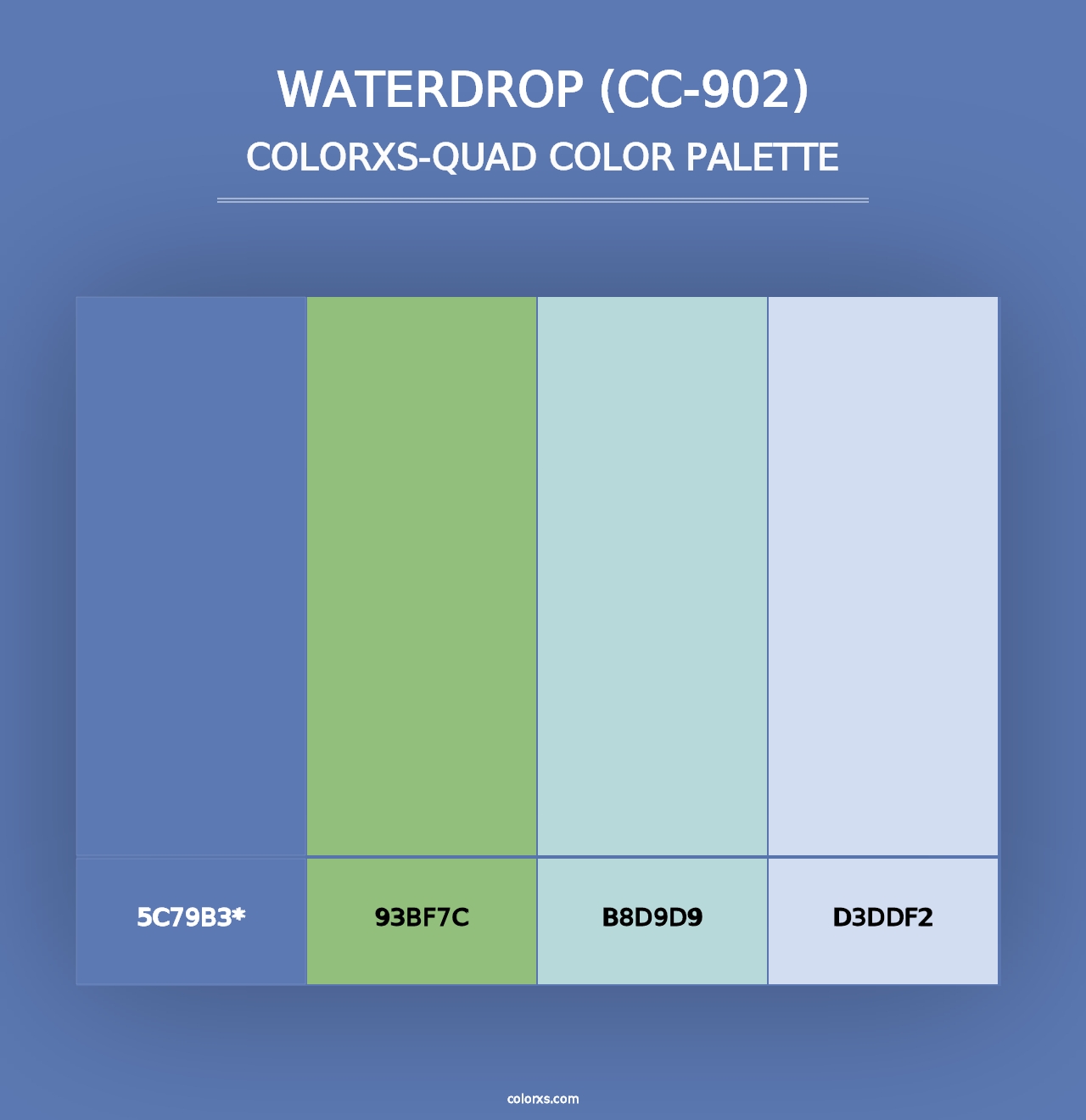 Waterdrop (CC-902) - Colorxs Quad Palette