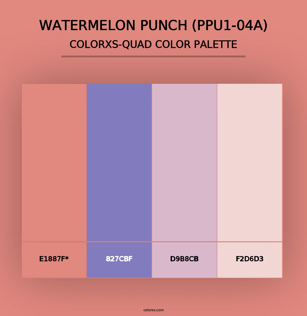 Watermelon Punch (PPU1-04A) - Colorxs Quad Palette