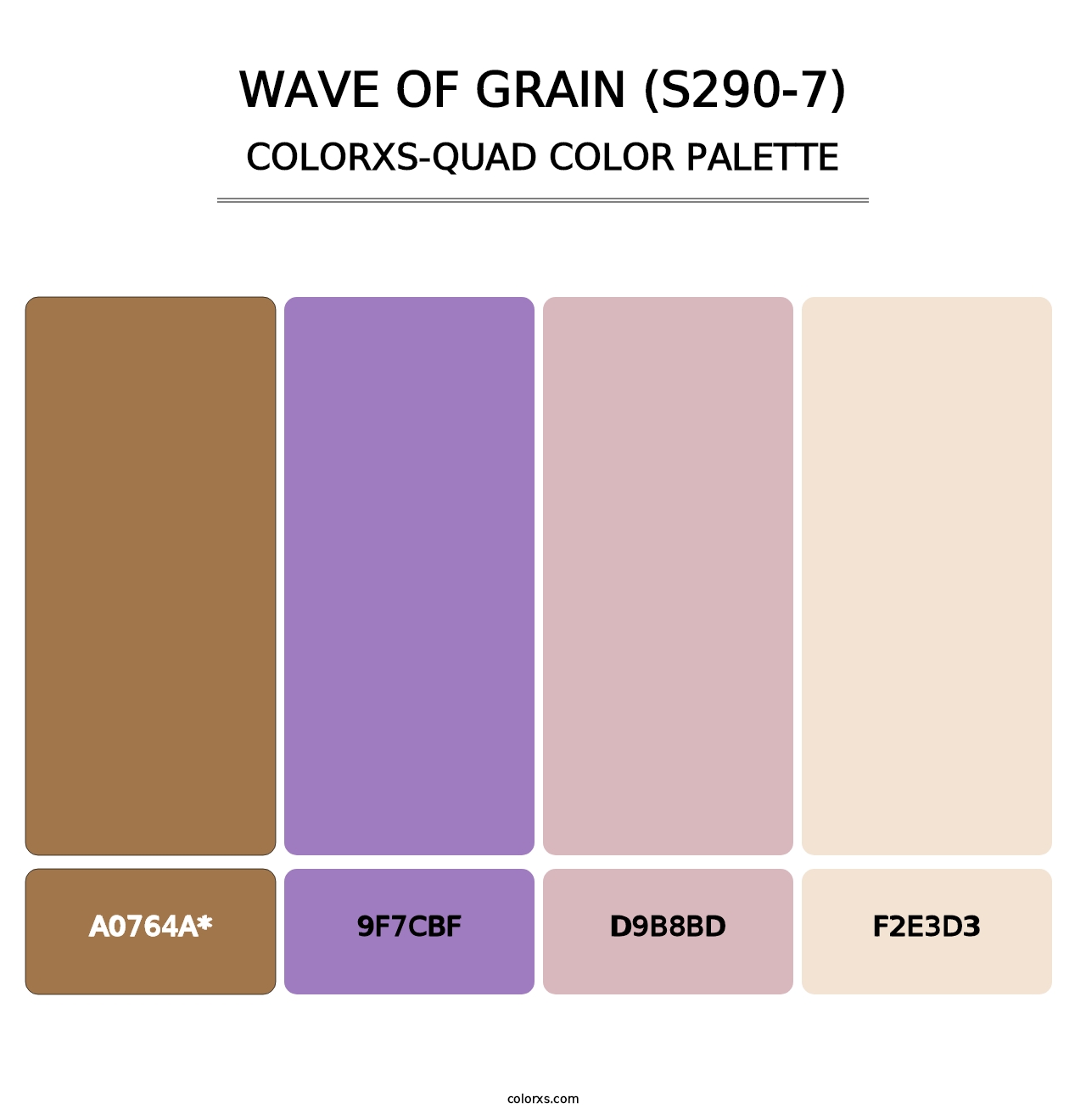 Wave Of Grain (S290-7) - Colorxs Quad Palette