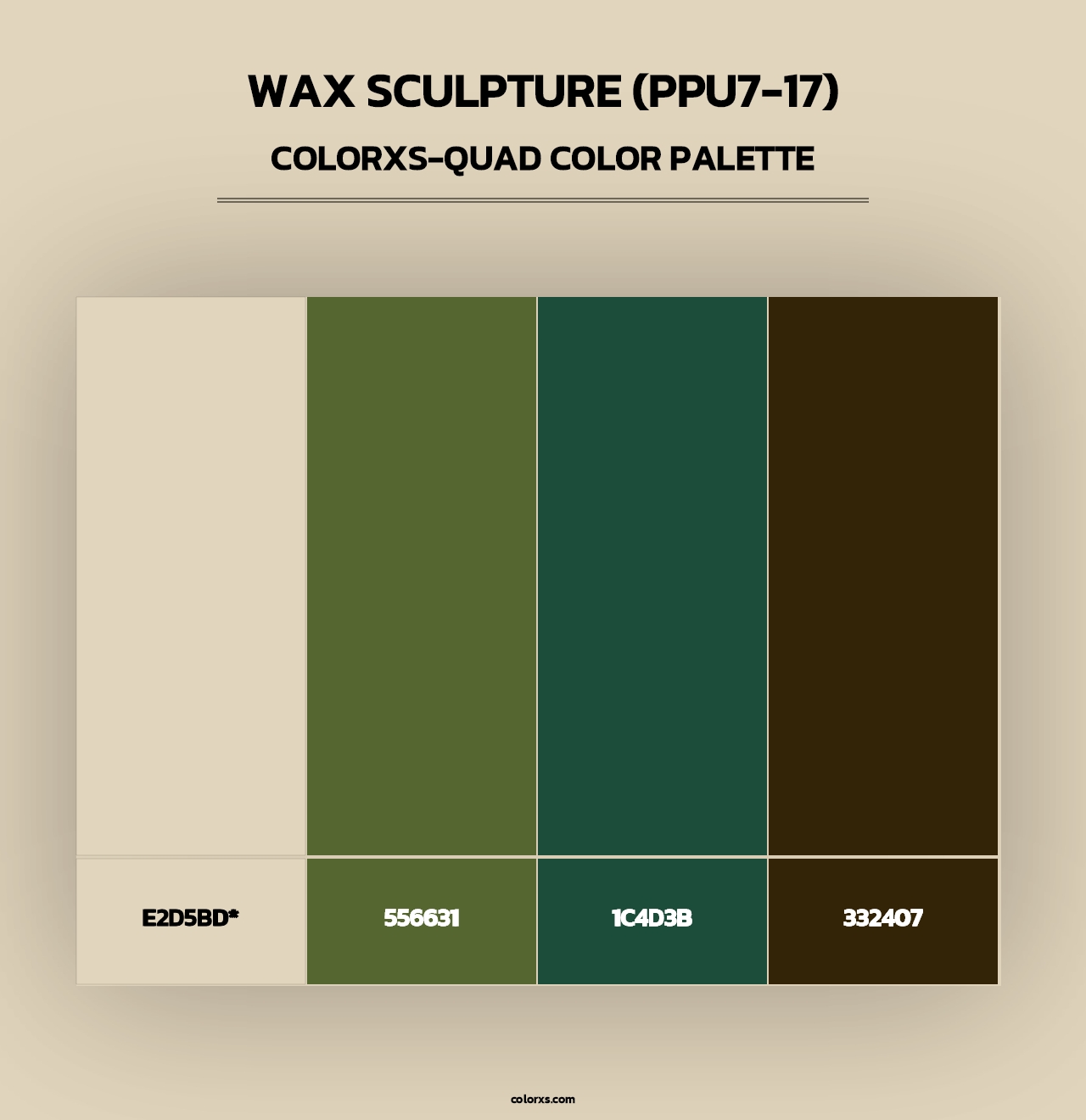 Wax Sculpture (PPU7-17) - Colorxs Quad Palette