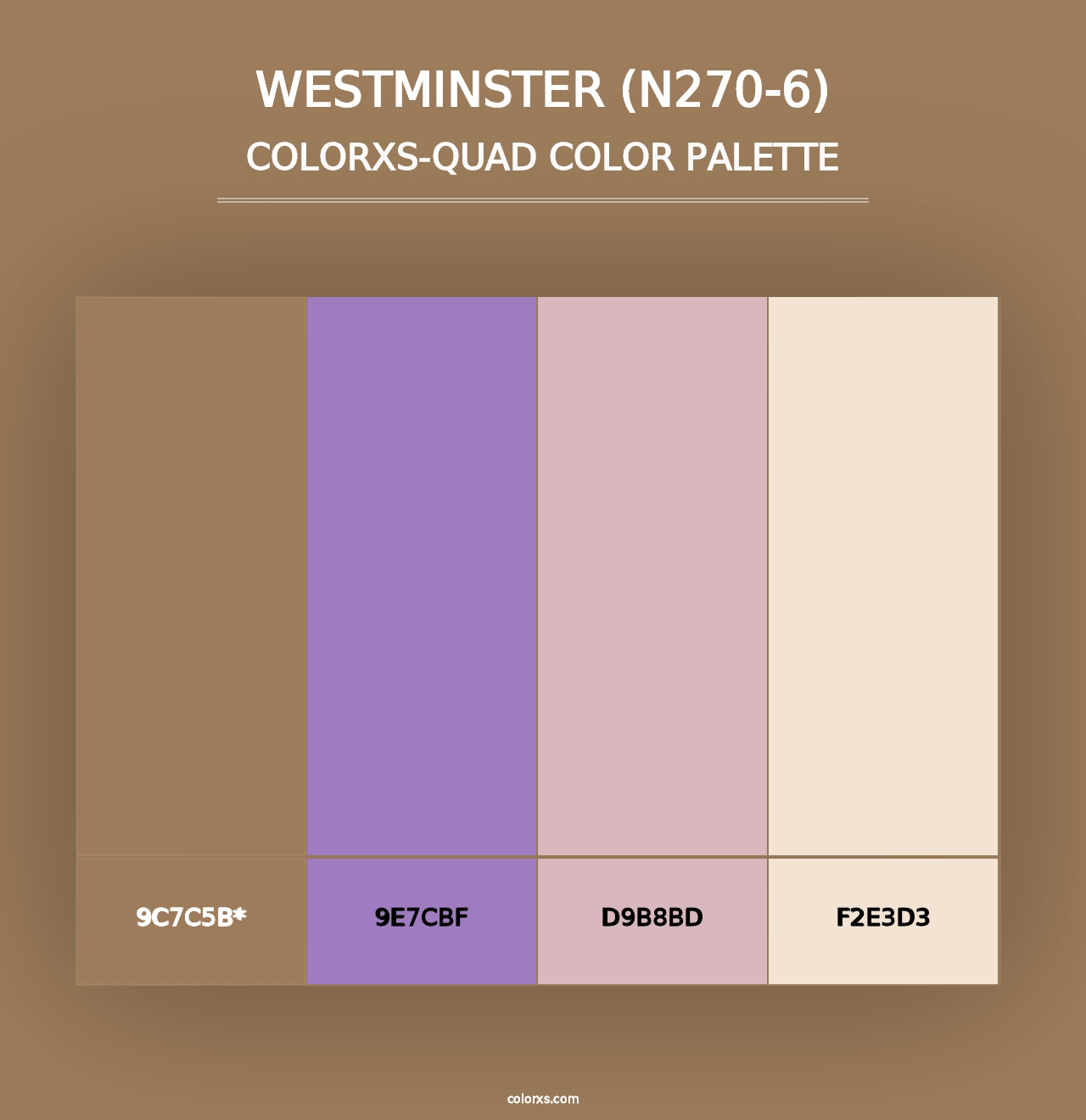 Westminster (N270-6) - Colorxs Quad Palette