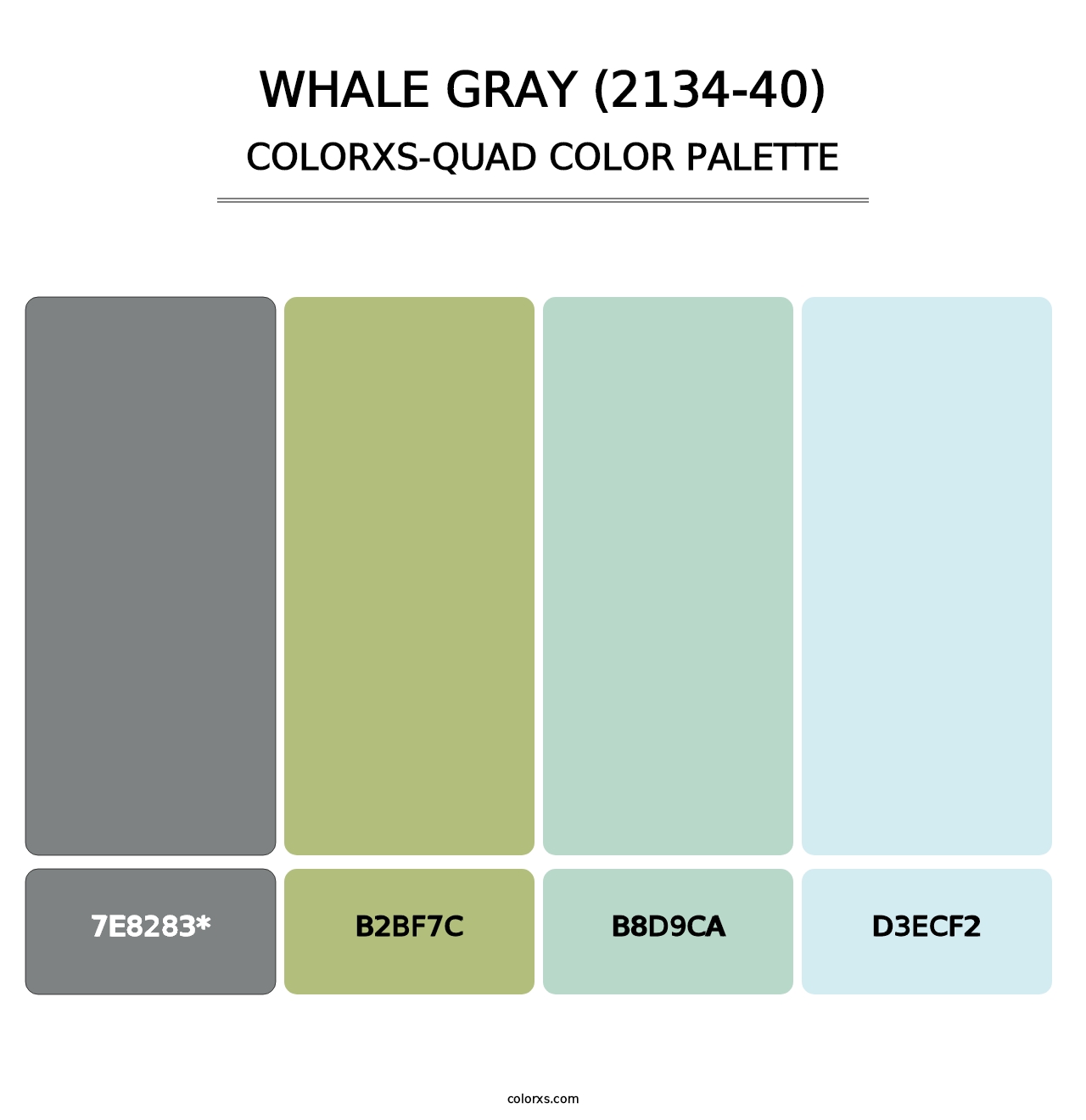 Whale Gray (2134-40) - Colorxs Quad Palette