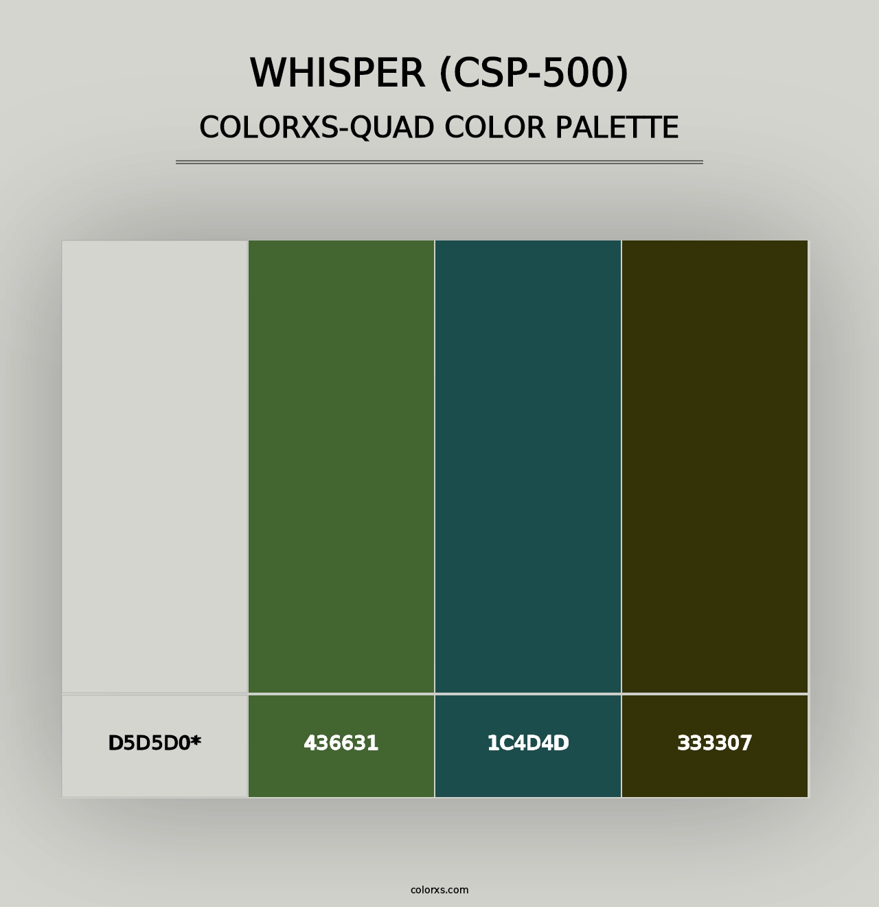 Whisper (CSP-500) - Colorxs Quad Palette