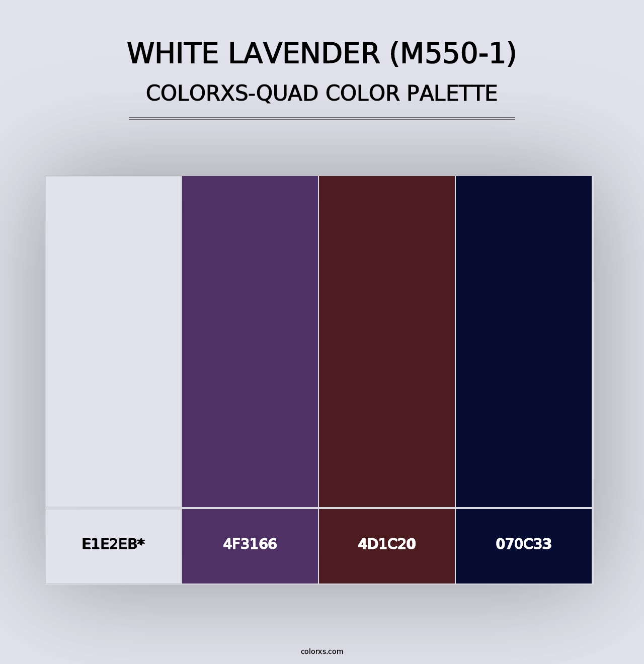 White Lavender (M550-1) - Colorxs Quad Palette