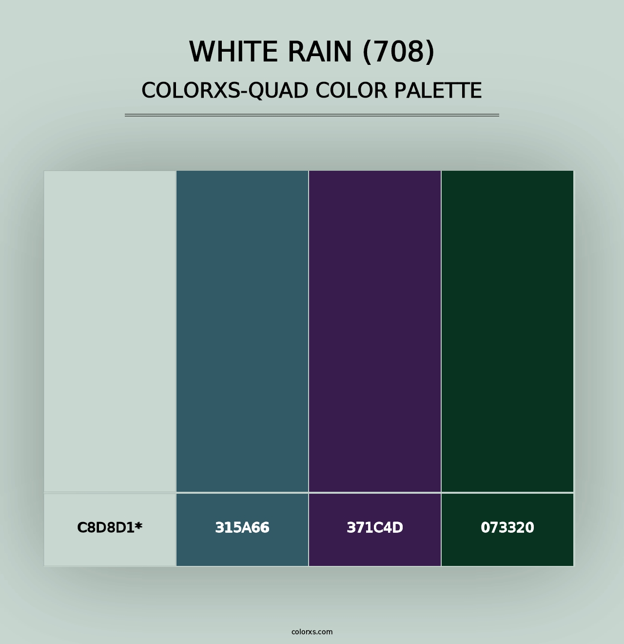 White Rain (708) - Colorxs Quad Palette