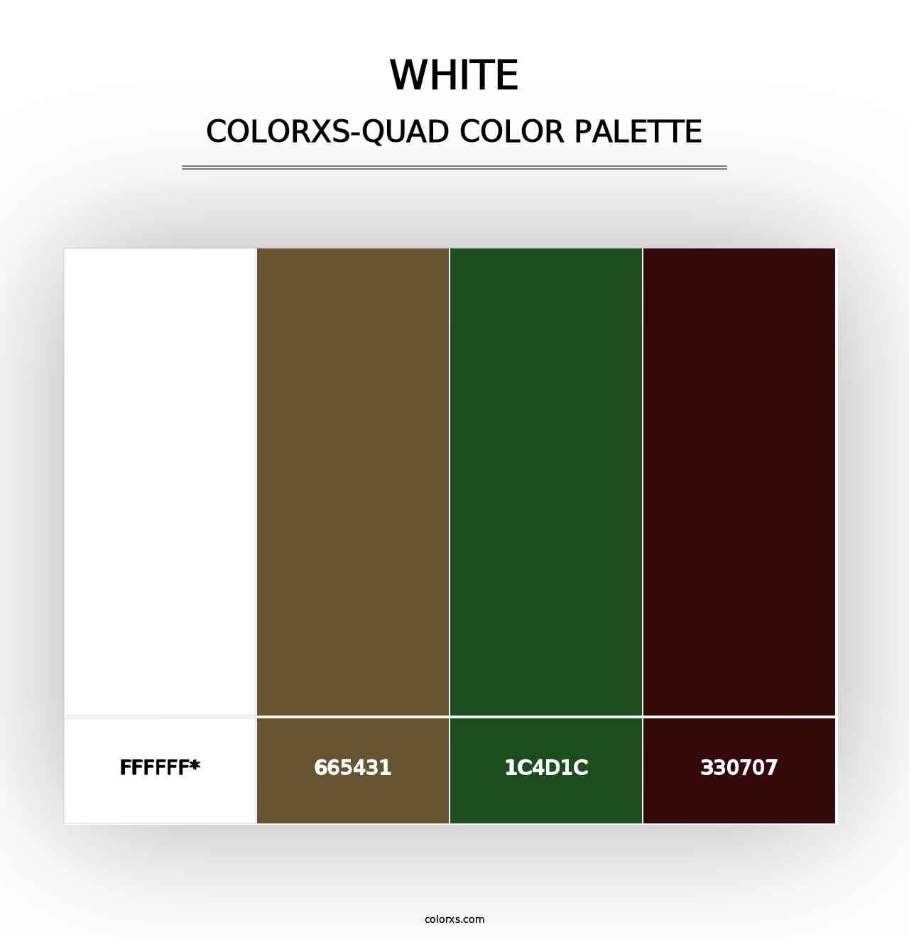 White - Colorxs Quad Palette