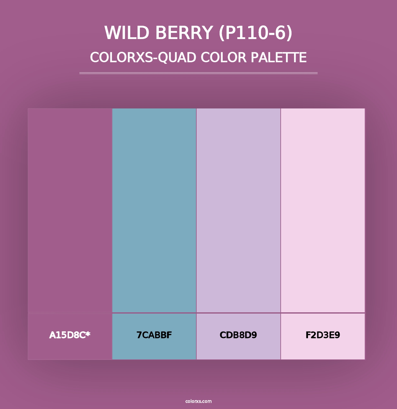 Wild Berry (P110-6) - Colorxs Quad Palette