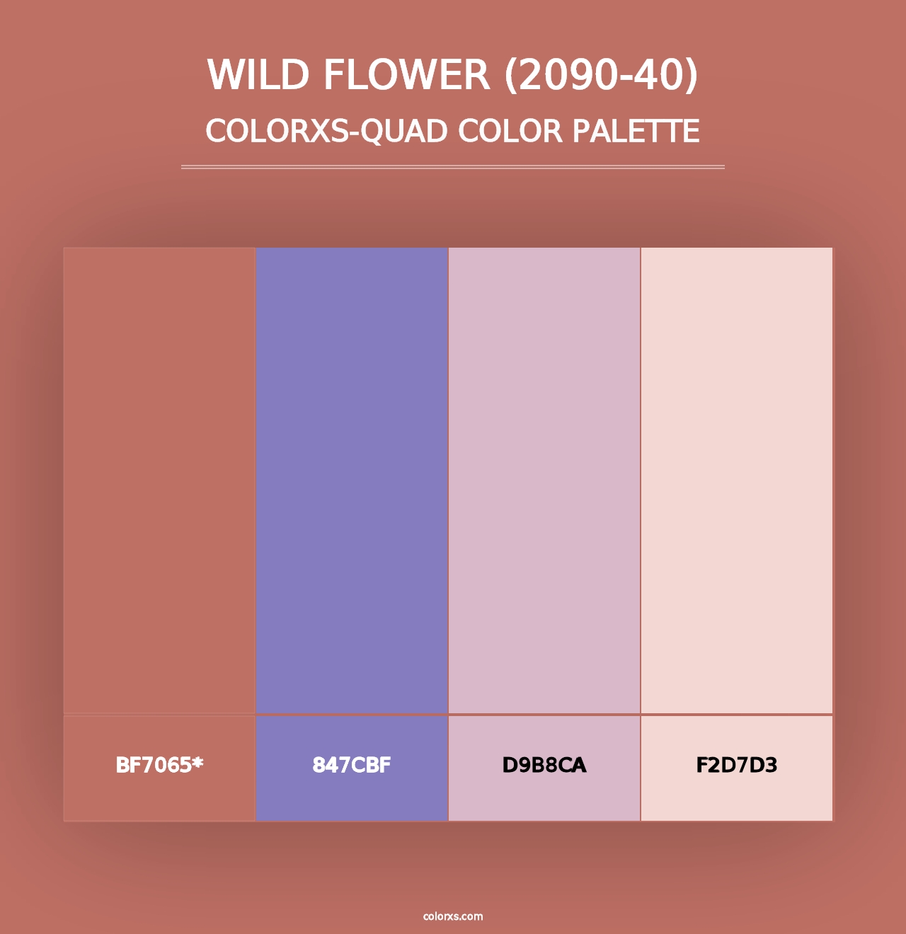 Wild Flower (2090-40) - Colorxs Quad Palette