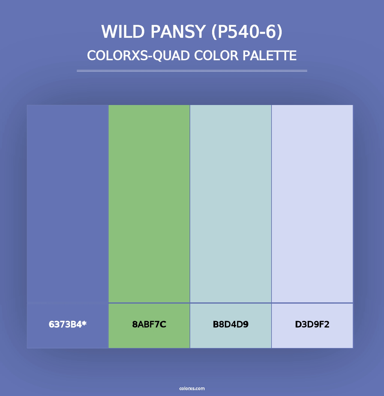 Wild Pansy (P540-6) - Colorxs Quad Palette