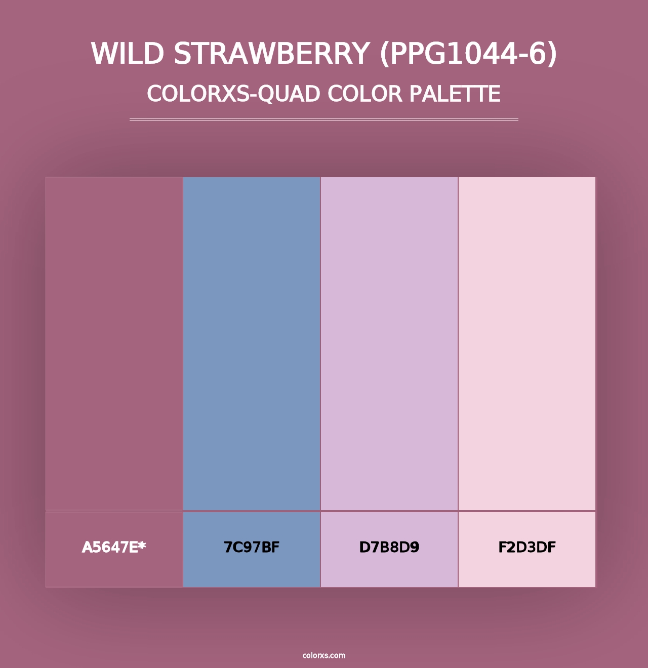 Wild Strawberry (PPG1044-6) - Colorxs Quad Palette