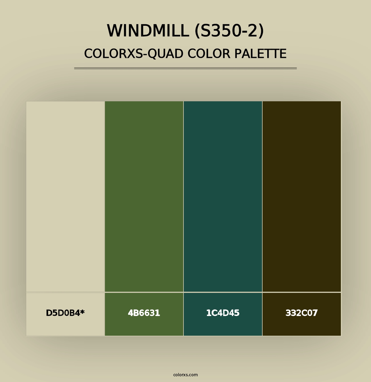 Windmill (S350-2) - Colorxs Quad Palette