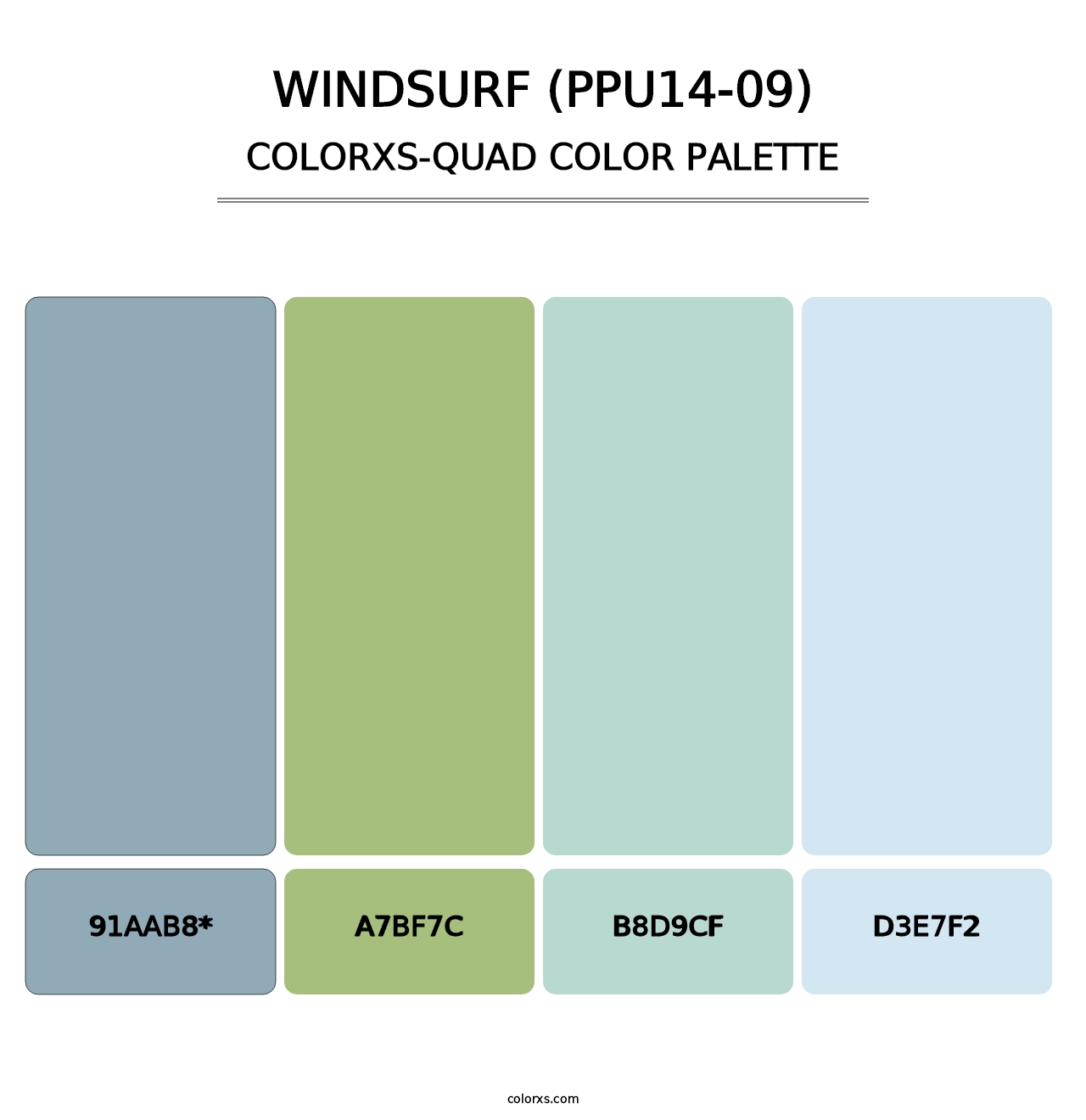 Windsurf (PPU14-09) - Colorxs Quad Palette