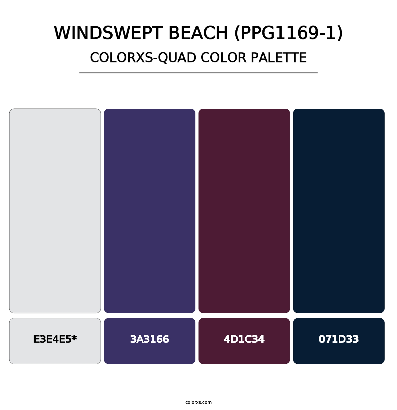 Windswept Beach (PPG1169-1) - Colorxs Quad Palette