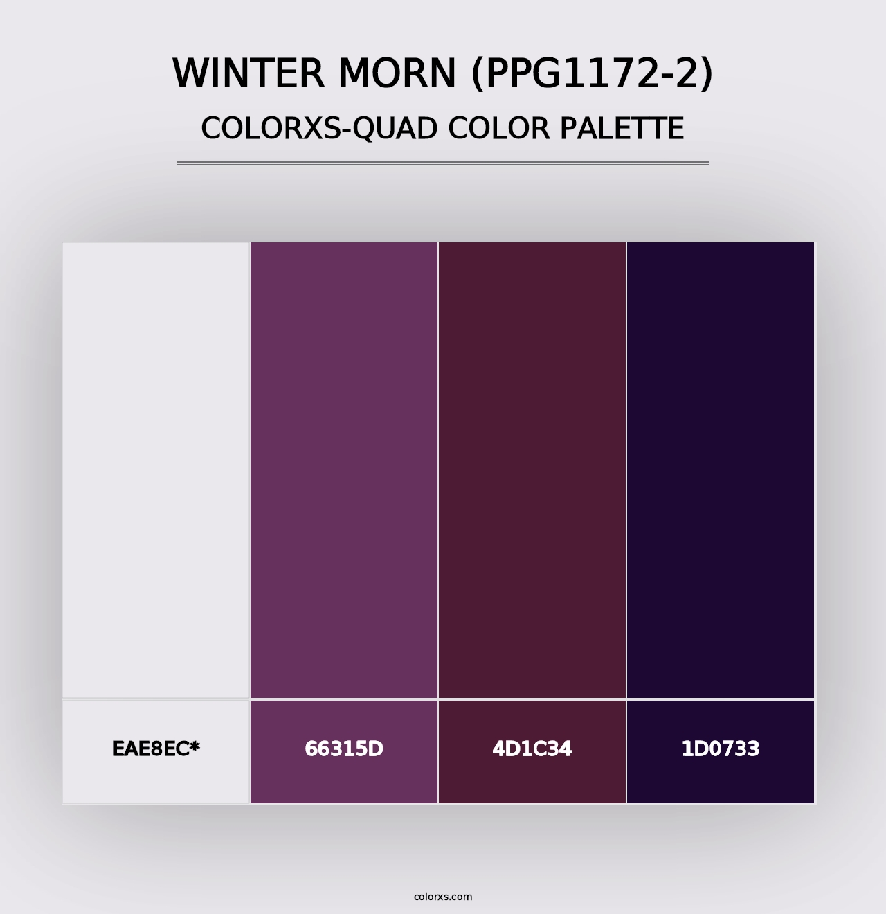 Winter Morn (PPG1172-2) - Colorxs Quad Palette