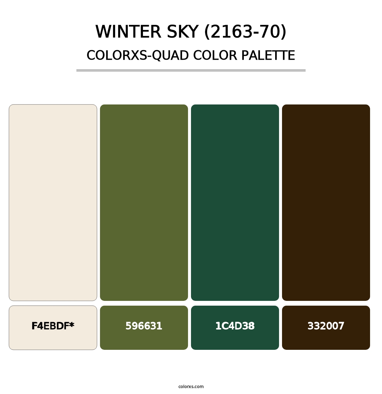 Winter Sky (2163-70) - Colorxs Quad Palette