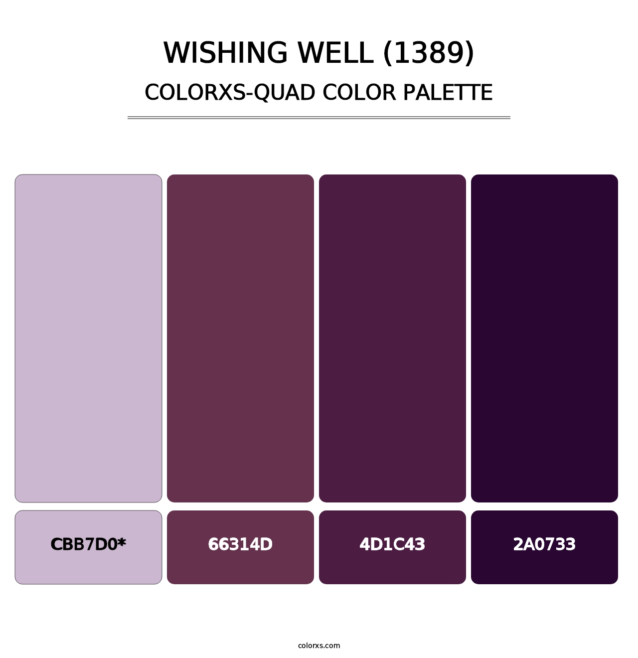 Wishing Well (1389) - Colorxs Quad Palette